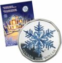 1 Dollar (Canadian Holiday Carols - Snowflake)