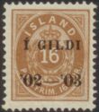 16 aur brown w/ black overprint