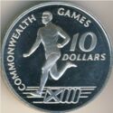 10 Dollars (Commonwealth Games. Ag 0.500)