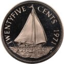 25 Cents (Bahamian Sloop)