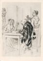 (1820-1895) V. F. Timm of Sorceress 1844. Drawing.