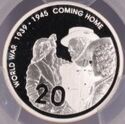 20 Cents (60th Anniversary of the end of World War II - Silver edition)
