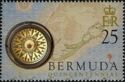 Map of Bermuda and Compass