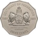50 Cents (Centenairy of the Federation of Australia Australian Capital Territory)