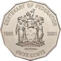 50 Cents (Centenairy of the Federation of Australia Victoria)
