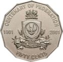 50 Cents (Centenairy of the Federation of Australia South Australia)