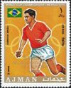Mané Garrincha, Brazil. Overprinted