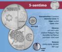 5 Sentimos (Crown flower - BSP seal type 1)