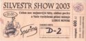 Silvestr Show 2003 - Club Sparing