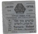 Tel Aviv-Jerusalem ticket