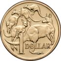 1 Dollar (Five kangaroos)