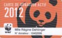 WWF - Carte de Donateur Actif 2012