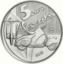 5 Euro (Vespa - Red color)