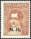Mariano Moreno (1778-1811), ovpt. “M.H.”