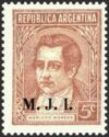 Mariano Moreno (1778-1811) - Overprint - “M.J.I.”