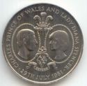 25 Pence (The Prince of Wales and Lady Diana)