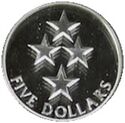 5 Dollars (Pride in New Zealand - Four stars - Silver edition)