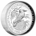 1 Dollar (Kookaburra Special 25th anniversary. High Relief)