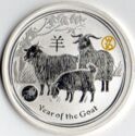 1 Dollar (Year of the Goat - Lion Privy W16)