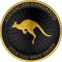 1 Dollar (Australian Kangaroo. Black Gold edition)