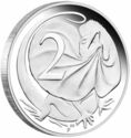 1 Dollar (50th Ann. of Australian Decimal Currency. 2 Cents)
