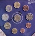 Various Euro (Mint set 2017 - 200 Years Universities of Ghent and Liège)
