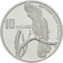 10 Dollars (Red-tailed Black Cockatoo. Piedfort)