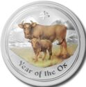 10 Dollars (Year of the Ox colored)