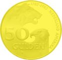 50 Gulden (200th Anniv. of Dutch-American friendship - Gold edition)