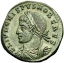 1 Follis (Crispus - Camp gate)
