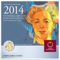 Various Euro (Mint Set 2014 - Novelist Bertha Von Suttner - 2 Euro)