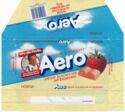 Aero Leichte Schokolade Weisse mit Erdbeeren