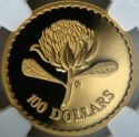 100 Dollars (Waratah Flower. 0.9999 Au)