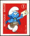 The Smurfs Self-adhesive - Postman Smurf Red