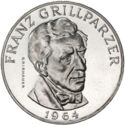 25 Schilling (Poet Franz Grillparzer - dotted circle)