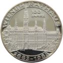 500 Schilling (Centennial - Vienna City Hall)