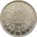 500 Schilling (25 Years State Treaty)
