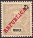 King Carlos I overprinted "REPUBLICA"