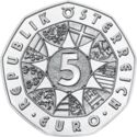 5 Euro (New Year - The joy of living. "Lebensfreude" - Silver)