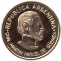 5 Pesos (180th Death of Gral. Martín Miguel de Güemes)