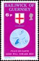 Guernsey Flag and Globe
