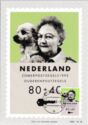 Elderly woman with dog