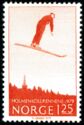 Crown Prince Olav ski jumping at Holmenkollen, 1922