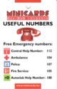 Minicards Budapest - Useful Numbers / Good To Know