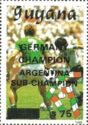 Germany vs Argentina - overprint & surcharge