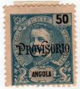 King Carlos I overprinted "PROVISORIO"