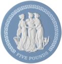 5 Pounds (Wedgewood Jasperware Ceramic)