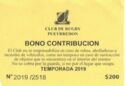 Club de Rugby Pueyrredón - Bono Contribución