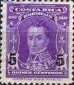 Simon Bolivar surcharged