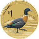 1 Dollar (Australian Shelduck. Stamp and Coin Cover)